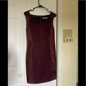 Burgundy dress